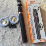 Plokoma k9 pro selfie stick with light